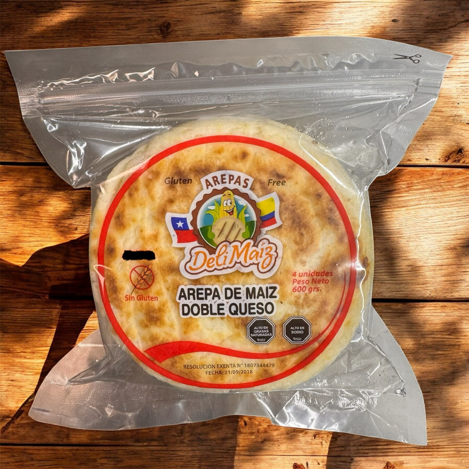 Arepa doble queso si hay stock